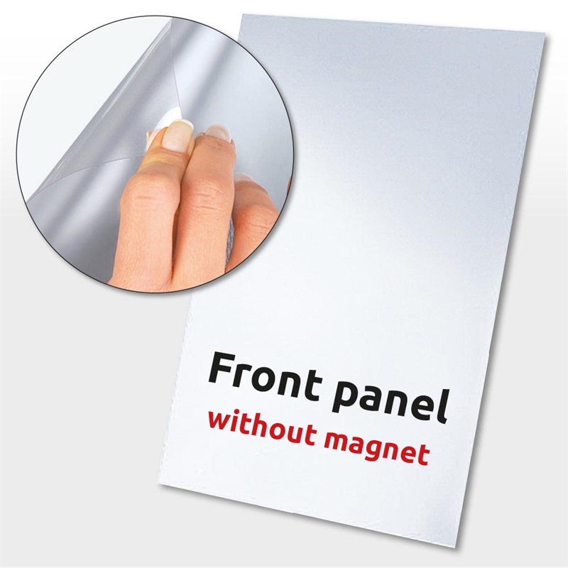 PET-Frontplatte ohne Magnet, Übergröße – 103 x 143 cm