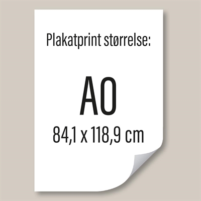 A0 – 84,1 x 118,9 cm. Poster gedruckt auf PET-Stayflat-Folie