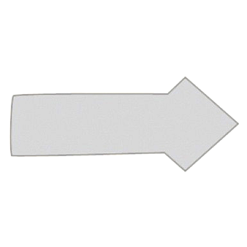 Magnetpfeil 1x2 cm (30 Stück pro Blatt) - Grau