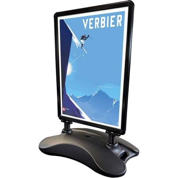 Wind-Sign Waterbase Basic Kundenstopper 32mm (R) 70x100cm - Schwarz