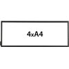 Windo Display, Plakathalter f&uuml;r Boden, 4 x A4 #1