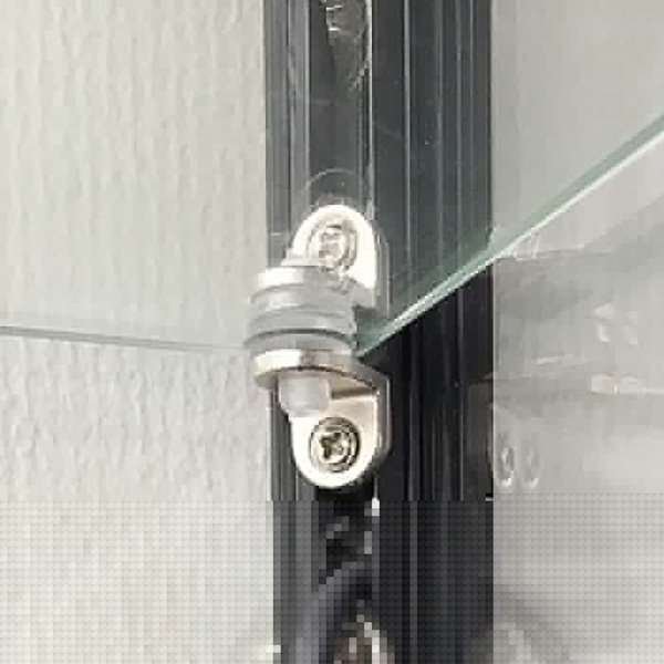 Vitrine - Showcase Tower Solo Glasvitrine mit Unterschrank, LED-Licht und Schloss - Schwarz