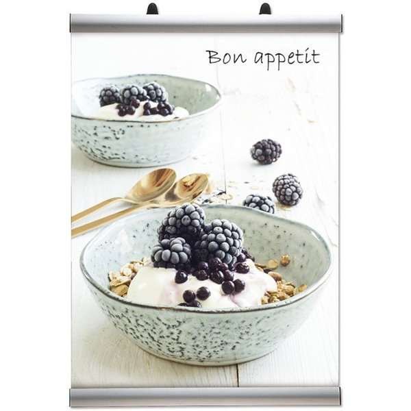 Banner-Line-Set, Posterleiste mit 30mm Aluminium-Posterstreifen - 150 cm