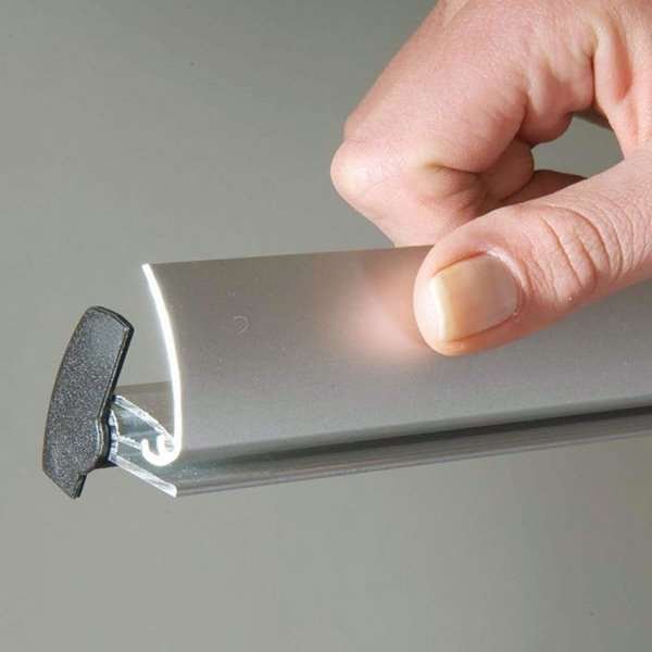 Banner-Line Set, Posterleiste mit 30mm Aluminium-Posterleisten - 180cm