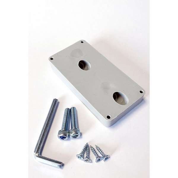 Halterung für horizontalen A4-Prospekthalter am Expo-Prospektständer - grau