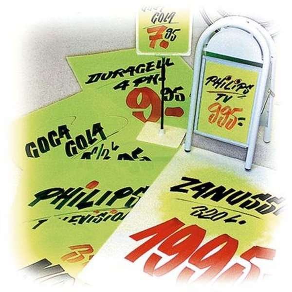 Flipover / Flipchart-Blöcke 59x80cm weiß, Blöcke  50 Blatt. (Packung mit 5 Blöcken)