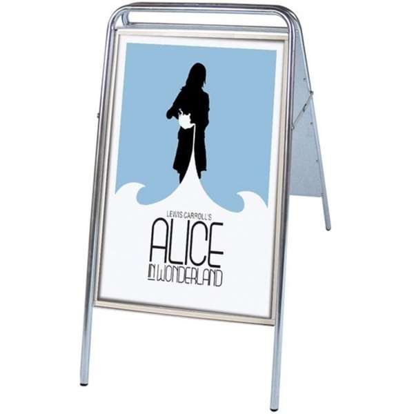 Expo Sign Standard Kundenstopper - 50x70 cm - Silber