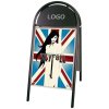Expo Gotik Lux Kundenstopper mit Logo schild - 50x70 cm - Schwarz #2