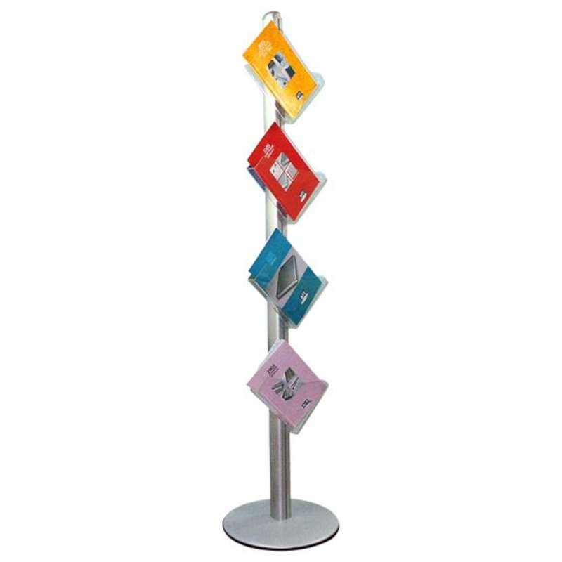Multiständer Prospekthalter einseitig - 4xA4 - 21x29,7 cm