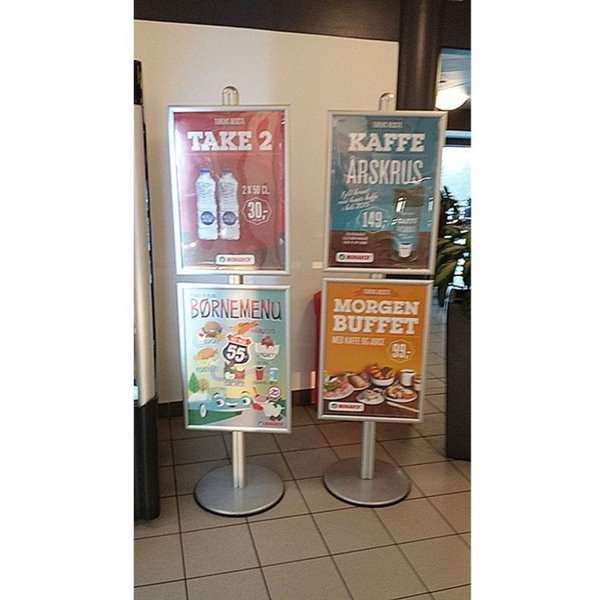 Multi Stand 11 Infoständer - einseitig, 25mm, 2 x 50 x 70 cm