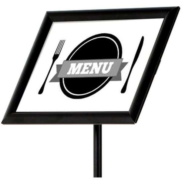 Infostand Teleskop, schwarziert, A4