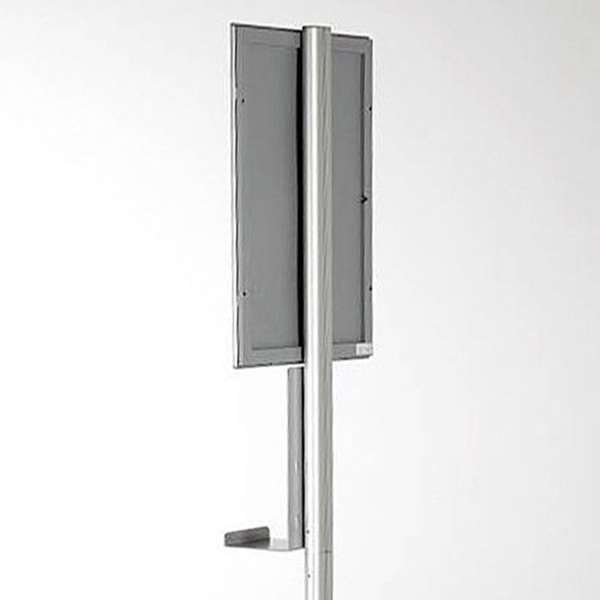 Desinfektionsständer für Handdesinfektion mit A4-Klapprahmen