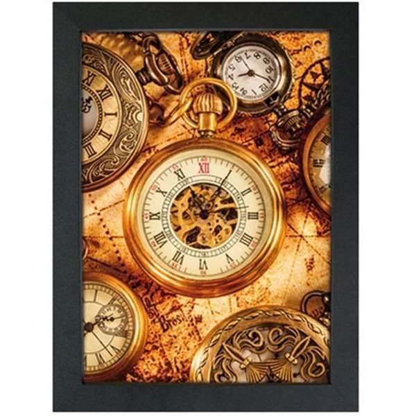CROWN Klapprahmen mit 33mm Aluminium-Flachprofil, schwarz - 70 x 100 cm