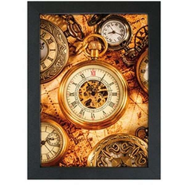 CROWN Klapprahmen mit 33mm Aluminium-Flachprofil, schwarz - A2