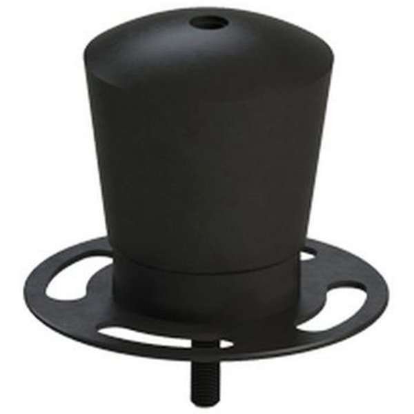 Crowd-Control-Top f&uuml;r Seil, mit Gewinde. Schwarz