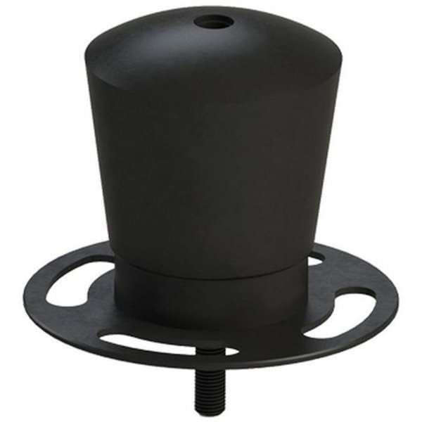 Crowd-Control-Top f&uuml;r Seil, mit Gewinde. Schwarz