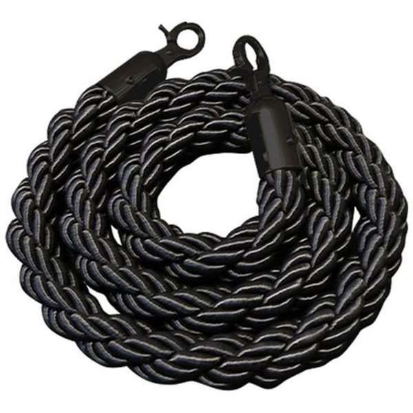 VIP-Barriere, schwarzes Seil - 150 cm
