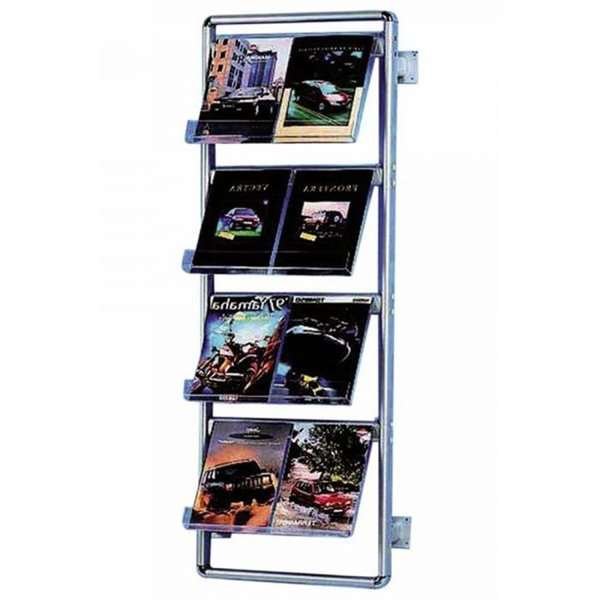 Info Line Wandbroschürenhalter - 8xA4 - 21x29,7 cm