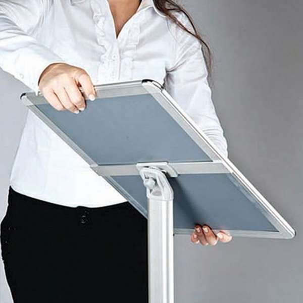 Expo-Infoständer - A4 - Silber