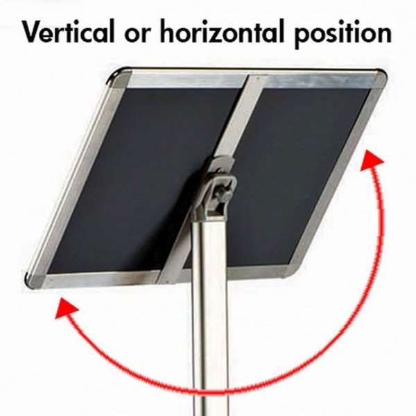 Expo-Infoständer - A4 - Silber