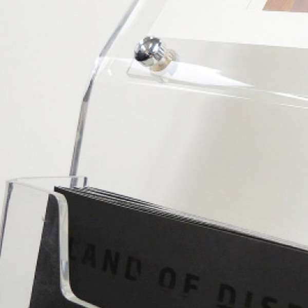 Acryl-Infoständer mit Prospekthalter vertikal - A4 - 21 x 29,7 cm