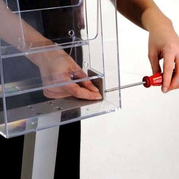 SäulenProspektständer vertikal - 3xA4 - 21x29,7 cm