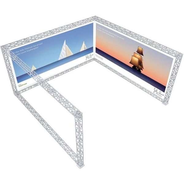 Crown Truss 15 Messewand U-Form 5 x 5 m - weiß