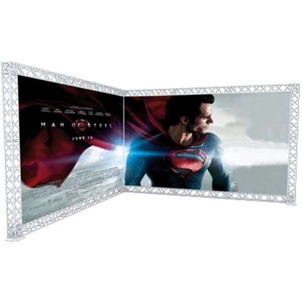 Crown Truss 15 Messewand L-Form 4 x 4 m - weiß