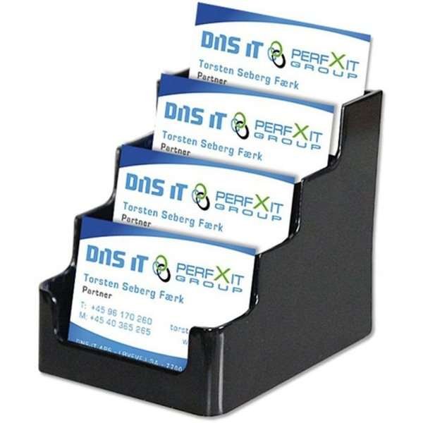 Multi-Visitenkartenhalter X4 - Schwarz