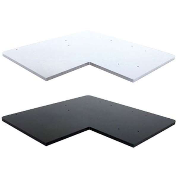 Crown Truss Regalbrett, L-Form 40x40cm schwarz