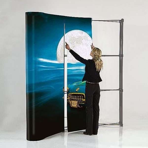 Pop-Up-Wand gebogen - 3x3