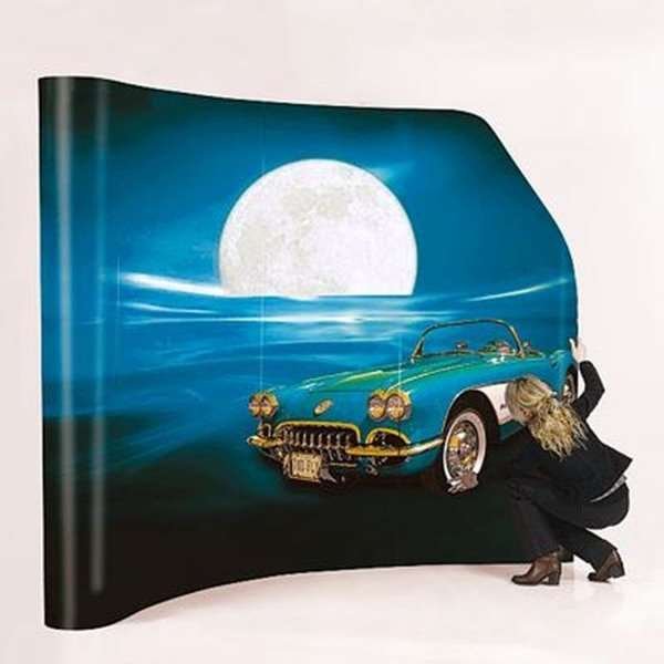Pop-Up-Wand gebogen - 3x3