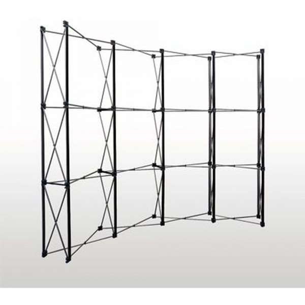 Pop-Up-Wand gebogen - 3x3
