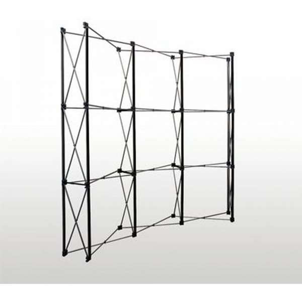 Pop-Up-Wand gebogen - 3x3
