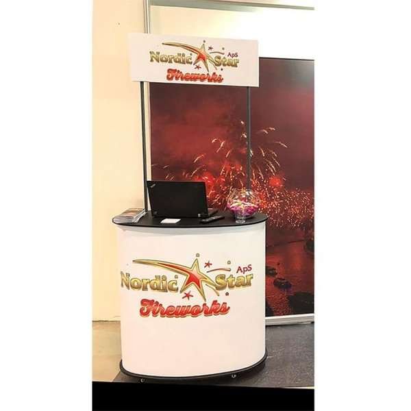 Oval Panel Promotheke mit Logo schild