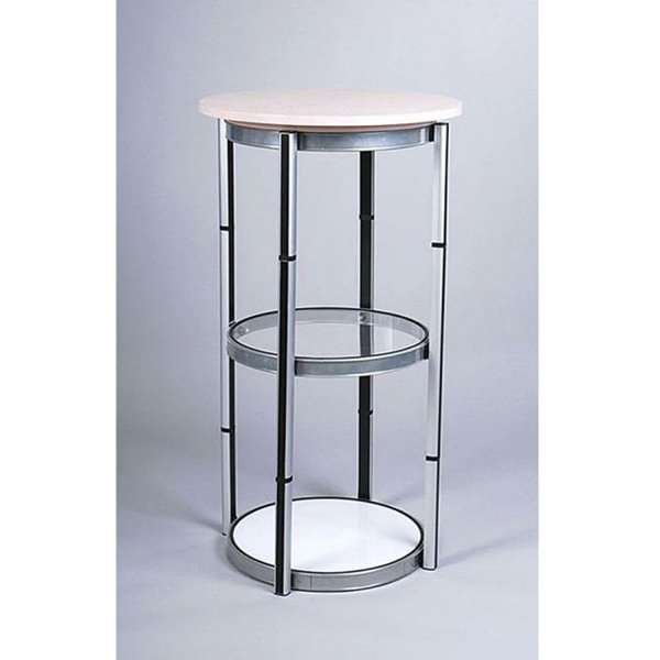 Cirkel Messetisch mit Koffer