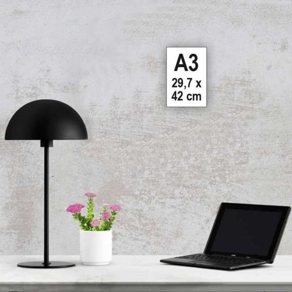 A3 - 29,7 x 42 cm. Poster gedruckt auf PET-Stayflat-Folie