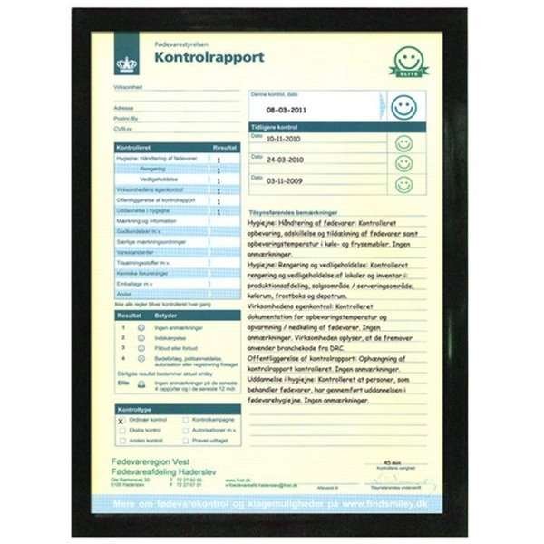 Fensterrahmen doppelseitig - A4 - schwarz