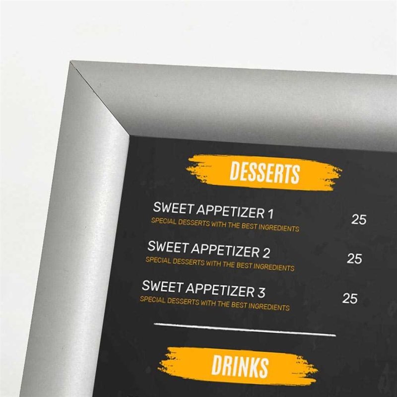 BASIC Infostand A4 schwarz