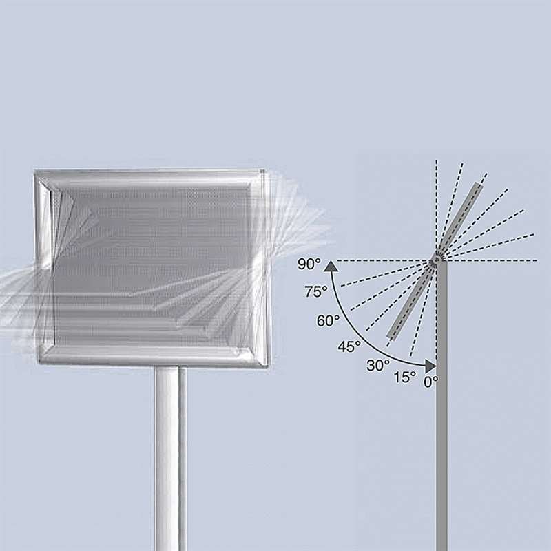 Flex Infost&auml;nder verstellbar - A3 - Silber