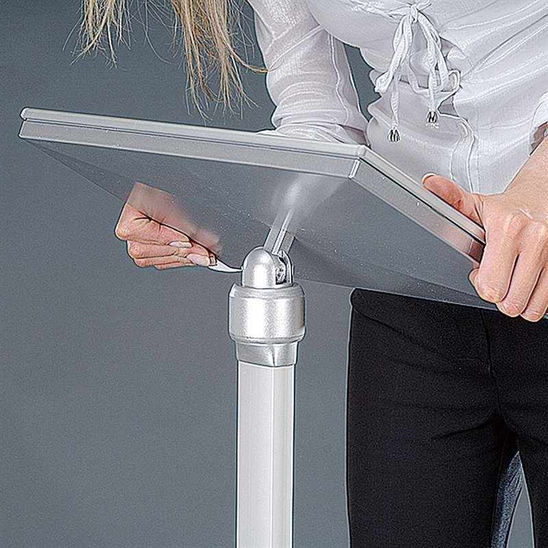 Flex Infost&auml;nder verstellbar - A3 - Silber