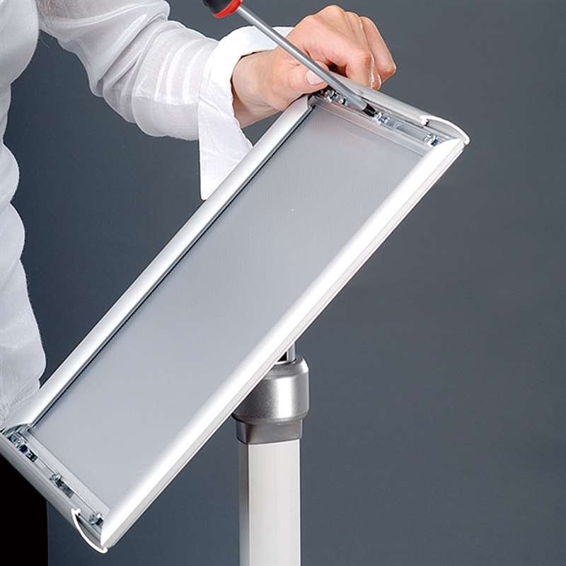 Flex Infost&auml;nder verstellbar - A3 - Silber