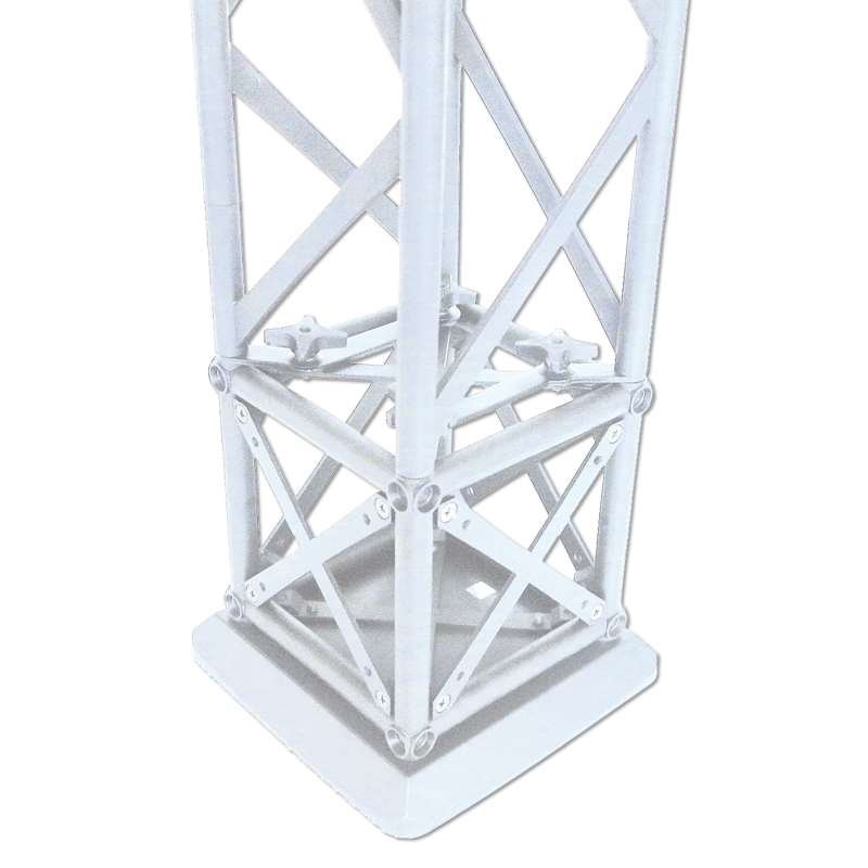 Crown Truss 10 x 10, Basis 19,5 x 19,5 cm - Wei&szlig;