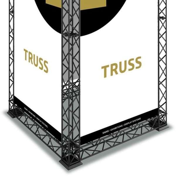 Base Regular 20 x 20 cm, für Crown Truss 10, schwarz