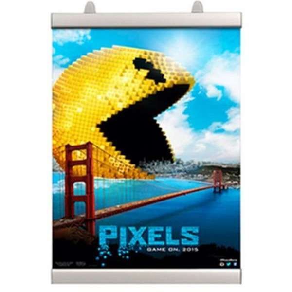 Posterklemmen-Set, Posterleiste mit 25mm Aluminium-Posterstreifen - 42 cm (A2)