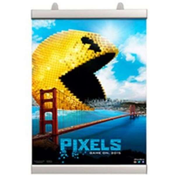 Posterklemmen-Set, Posterleiste mit 25mm Aluminium-Posterstreifen - 21 cm (A4)