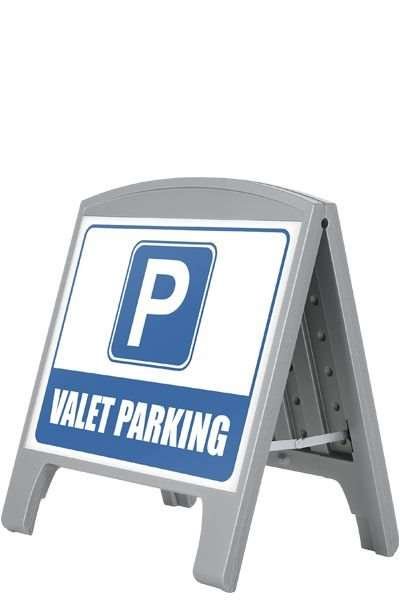 Compact Kunststoff-Kundenstopper, Mini, grau