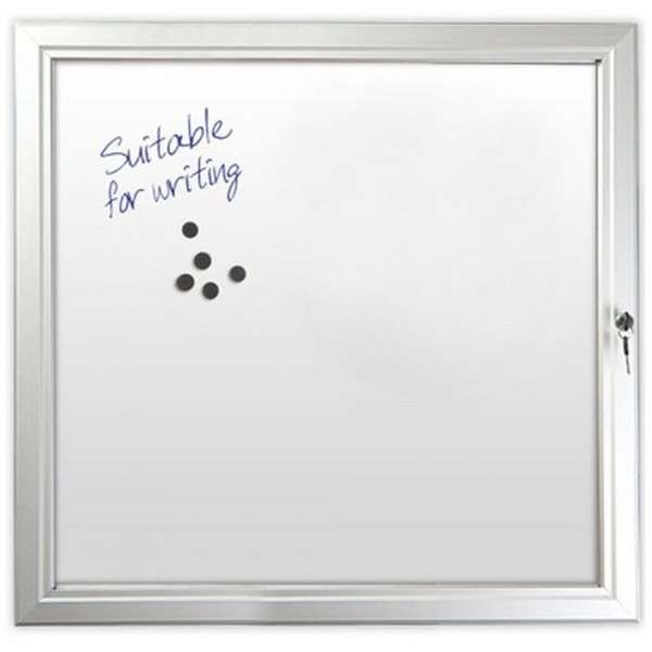 Aush&auml;ngeschrank magnetisch mit Schloss - 12 x A4