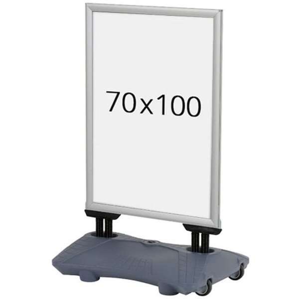 Wind-Sign Waterbase Pro Kundenstopper - Silber - 70x100 cm