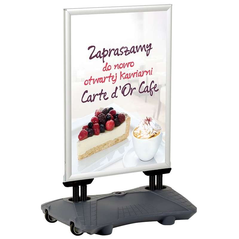 Wind-Sign Waterbase Pro Kundenstopper - Silber - 70x100 cm